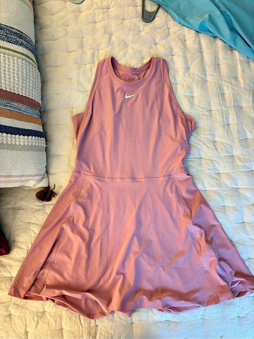 Nike NikeCourt Dri-FIT Advantage Tennis Dress Pink Medium